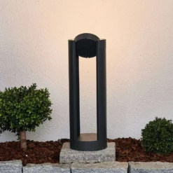 Lucande Lámparas Dylen Short LED Lámpara Exterior/Jardín IP65 Graphite - Lucande -Lucande Tienda de ventas 42510965092363