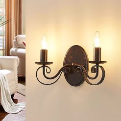 Lucande Lámparas Caleb Aplique De Pared Rust - Lucande 8 Lucande Lámparas Caleb Aplique De Pared Rust - Lucande -Lucande Tienda de ventas 42510965098543