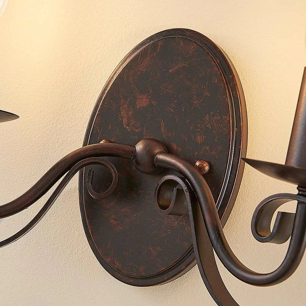 Lucande Lámparas Caleb Aplique De Pared Rust - Lucande 6 Lucande Lámparas Caleb Aplique De Pared Rust - Lucande - Imagen 6