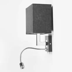 Lucande Lámparas Rebekka Aplique De Pared Black/Chrome - Lucande -Lucande Tienda de ventas 42510965132195