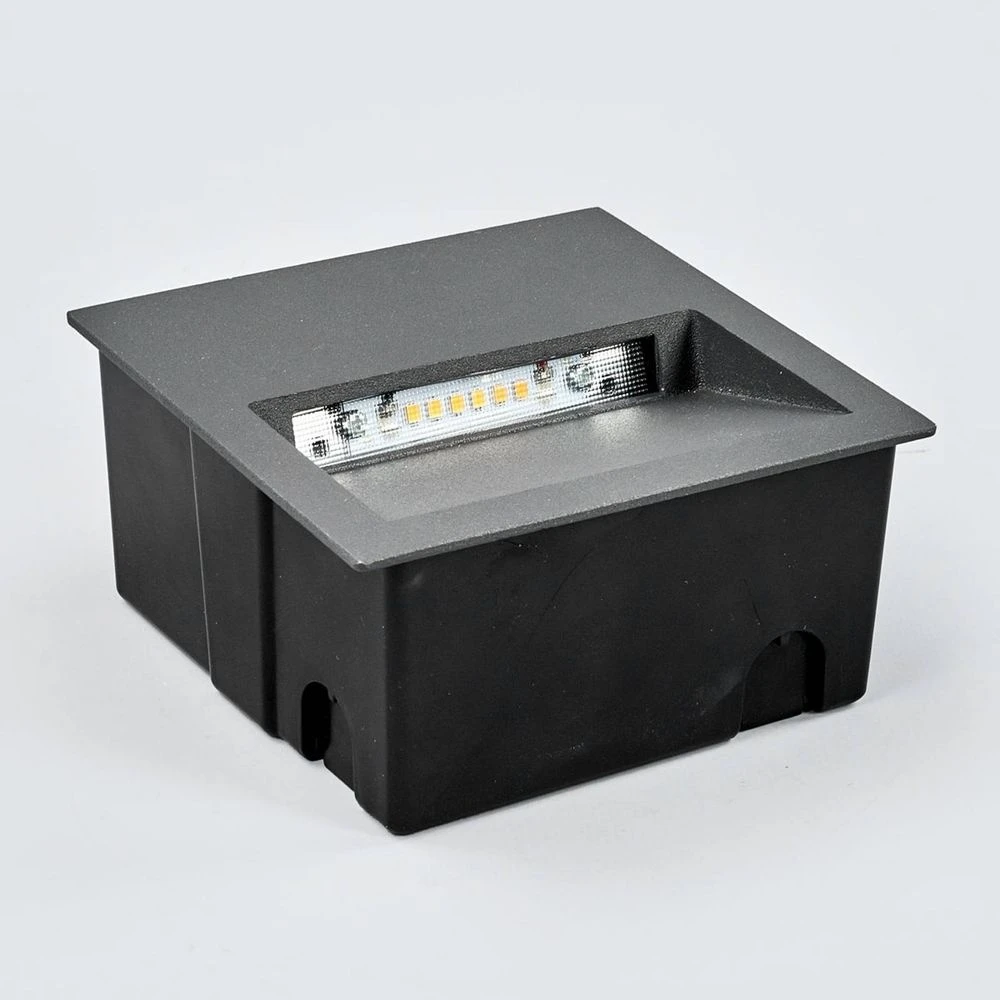 Lucande Lámparas Loya Square Empotrable Exterior IP54 Dark Grey - Lucande 3 Lucande Lámparas Loya Square Empotrable Exterior IP54 Dark Grey - Lucande - Imagen 3