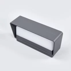 Lucande Lámparas Logan Udendørs Aplique De Pared Antracite/White - Lucande -Lucande Tienda de ventas 42510965276124