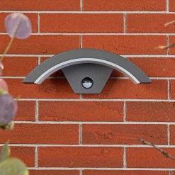 Lucande Lámparas Jule Udendørs Aplique De Pared W/Sensor Graphite/White - Lucande -Lucande Tienda de ventas 42510965280223