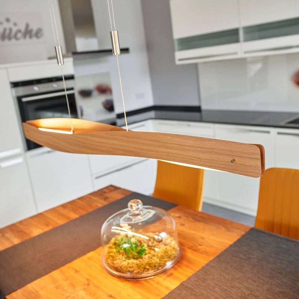 Lucande Lámparas Lian Lámpara Colgante L119 Oak/Nickel - Lucande 2 Lucande Lámparas Lian Lámpara Colgante L119 Oak/Nickel - Lucande - Imagen 2