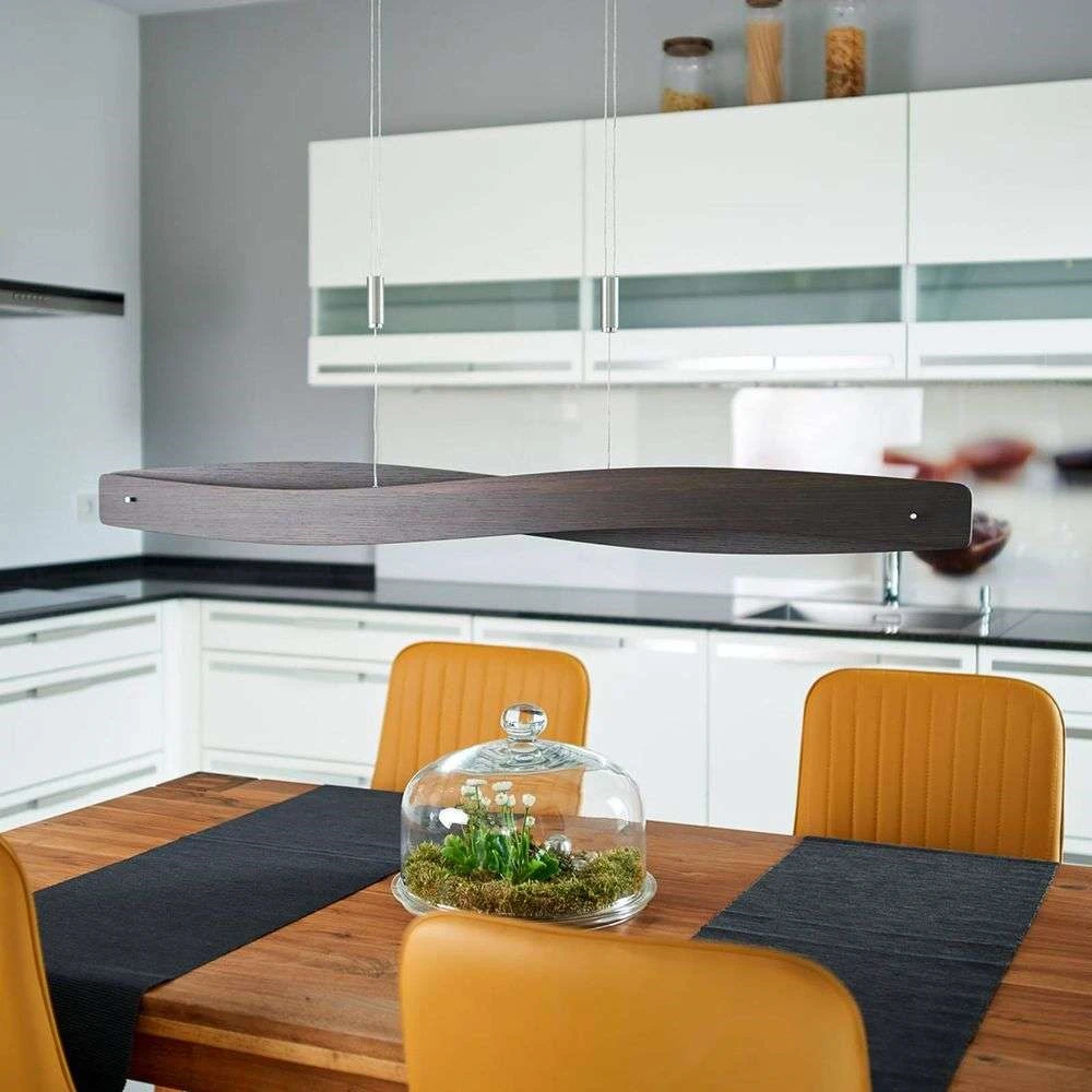 Lucande Lámparas Lian Lámpara Colgante L119 Dark Oak/Nickel - Lucande 2 Lucande Lámparas Lian Lámpara Colgante L119 Dark Oak/Nickel - Lucande - Imagen 2