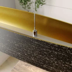 Lucande Lámparas Ebu Lámpara Colgante Black/Gold - Lucande -Lucande Tienda de ventas 42510965372844 1