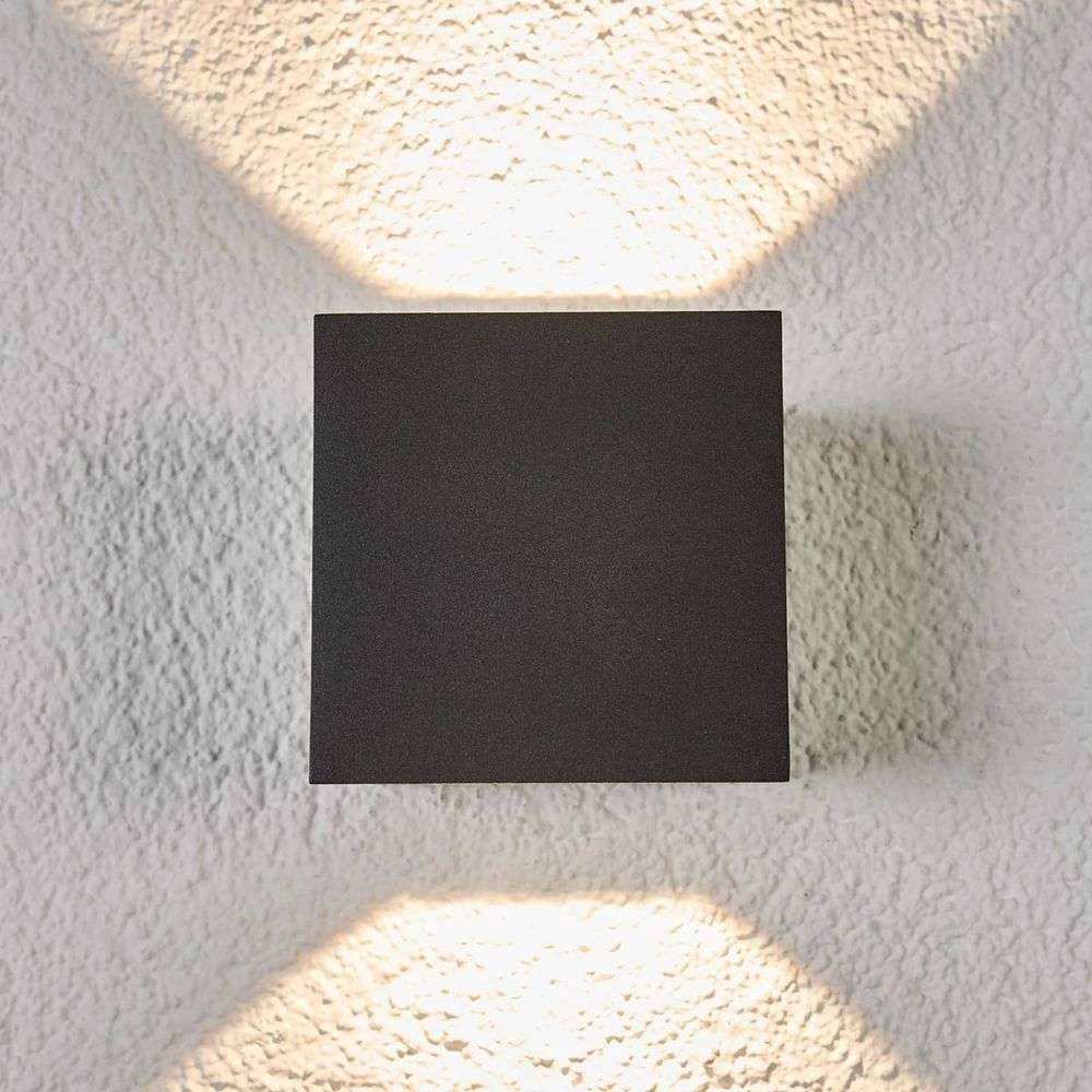 Lucande Lámparas Merjem Small Up/Down Aplique Exterior IP54 Dak Grey - Lucande 2 Lucande Lámparas Merjem Small Up/Down Aplique Exterior IP54 Dak Grey - Lucande - Imagen 2