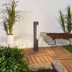 Lucande Lámparas Tomas Lámpara Para Jardín H40 Dark Grey/White - Lucande -Lucande Tienda de ventas 42510965477025