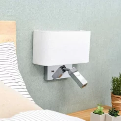 Lucande Lámparas Virve Aplique De Pared White/Chrome - Lucande 9 Lucande Lámparas Virve Aplique De Pared White/Chrome - Lucande -Lucande Tienda de ventas 42510965484194