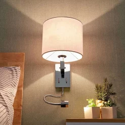 Lucande Lámparas Taron Aplique De Pared White/Chrome - Lucande 10 Lucande Lámparas Taron Aplique De Pared White/Chrome - Lucande -Lucande Tienda de ventas 42510965485015