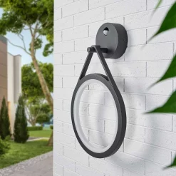 Lucande Lámparas Mirco Aplique Pared Exterior W/Sensor Graphite/White - Lucande -Lucande Tienda de ventas 42510965485705