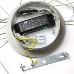 Lucande Lámparas Lyani Lámpara Colgante Ø50 Chrome/White - Lucande -Lucande Tienda de ventas 42510965502386