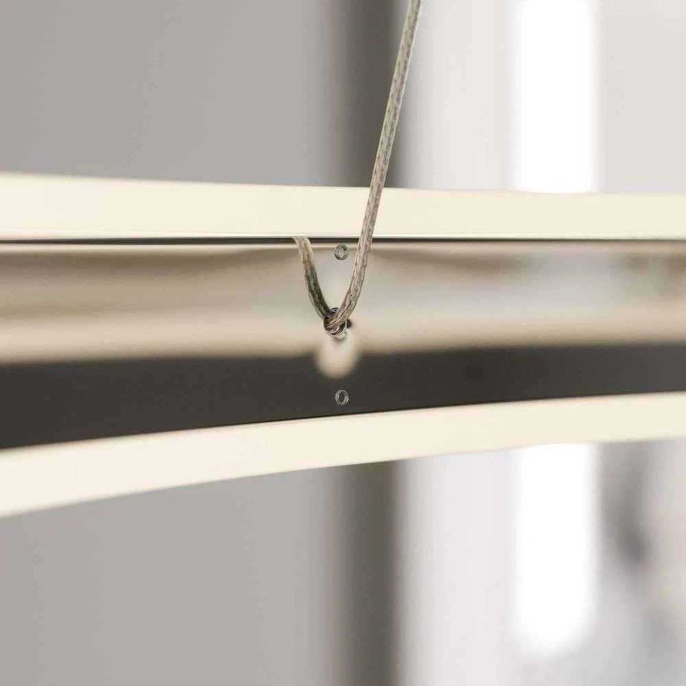 Lucande Lámparas Lyani Lámpara Colgante Ø60 Chrome/White - Lucande 4 Lucande Lámparas Lyani Lámpara Colgante Ø60 Chrome/White - Lucande - Imagen 4