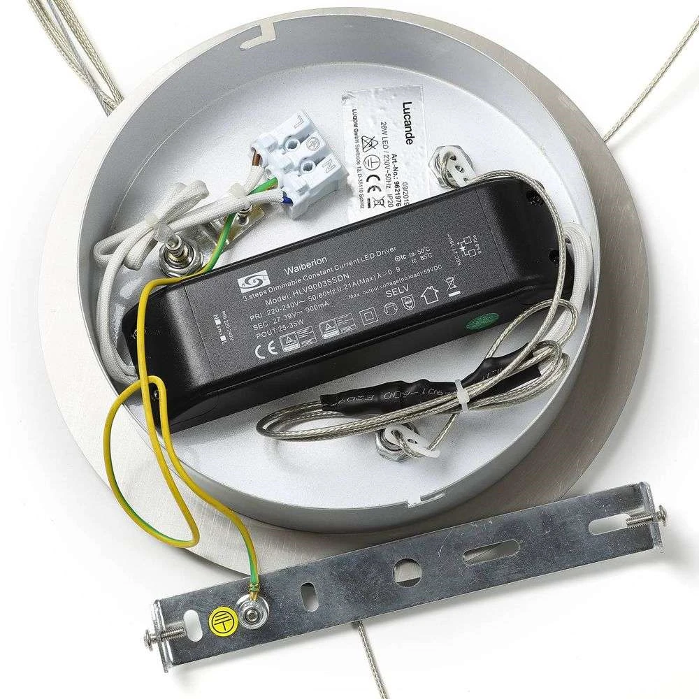 Lucande Lámparas Lyani Lámpara Colgante Ø60 Chrome/White - Lucande 6 Lucande Lámparas Lyani Lámpara Colgante Ø60 Chrome/White - Lucande - Imagen 6