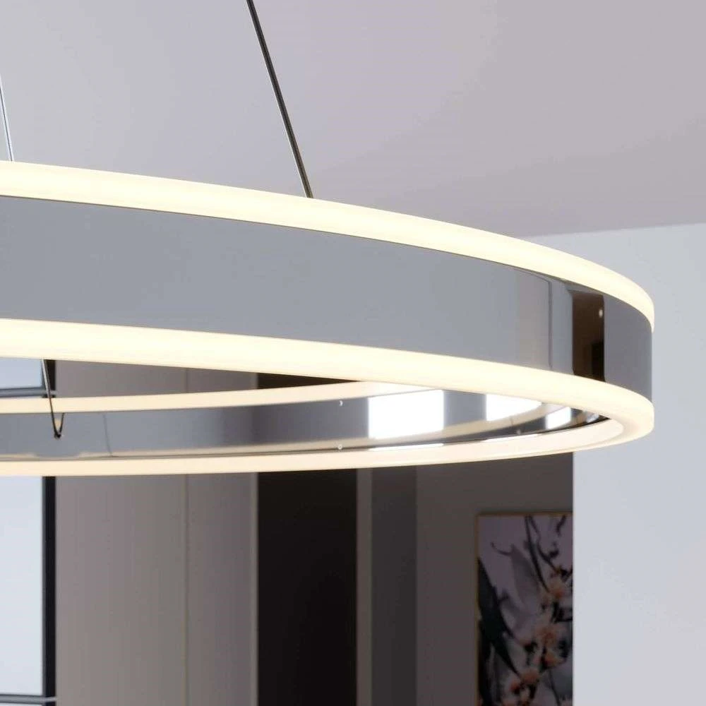 Lucande Lámparas Lyani Lámpara Colgante Ø80 Chrome/White - Lucande 5 Lucande Lámparas Lyani Lámpara Colgante Ø80 Chrome/White - Lucande - Imagen 5