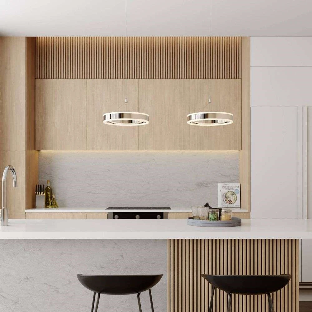 Lucande Lámparas Lyani Lámpara Colgante L85 Chrome/White - Lucande 4 Lucande Lámparas Lyani Lámpara Colgante L85 Chrome/White - Lucande - Imagen 4