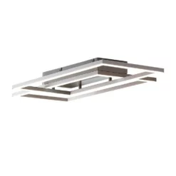 Lucande Lámparas Quadra Lámpara De Techo Dim. S Steel/White - Lucande