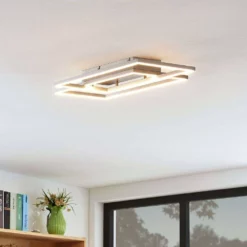 Lucande Lámparas Quadra Lámpara De Techo Dim. S Steel/White - Lucande -Lucande Tienda de ventas 42510965509483