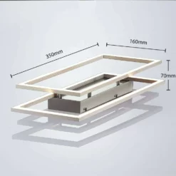 Lucande Lámparas Quadra Lámpara De Techo Dim. S Steel/White - Lucande -Lucande Tienda de ventas 42510965509484
