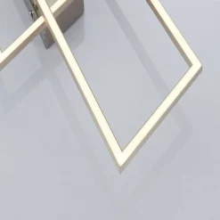 Lucande Lámparas Quadra Lámpara De Techo Dim. M Steel/White - Lucande -Lucande Tienda de ventas 42510965509625