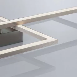 Lucande Lámparas Quadra Lámpara De Techo Dim. M Steel/White - Lucande -Lucande Tienda de ventas 42510965509626