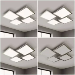 Lucande Lámparas Ilira 4 Lámpara De Techo White/Silver - Lucande -Lucande Tienda de ventas 42510965615863