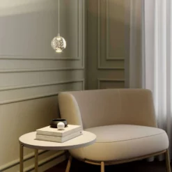 Lucande Lámparas Hayley 1 Lámpara Colgante Ø9 Clear/Chrome - Lucande -Lucande Tienda de ventas 42510965624225