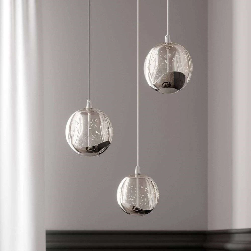 Lucande Lámparas Hayley 3 Lámpara Colgante Clear/Chrome - Lucande 2 Lucande Lámparas Hayley 3 Lámpara Colgante Clear/Chrome - Lucande - Imagen 2