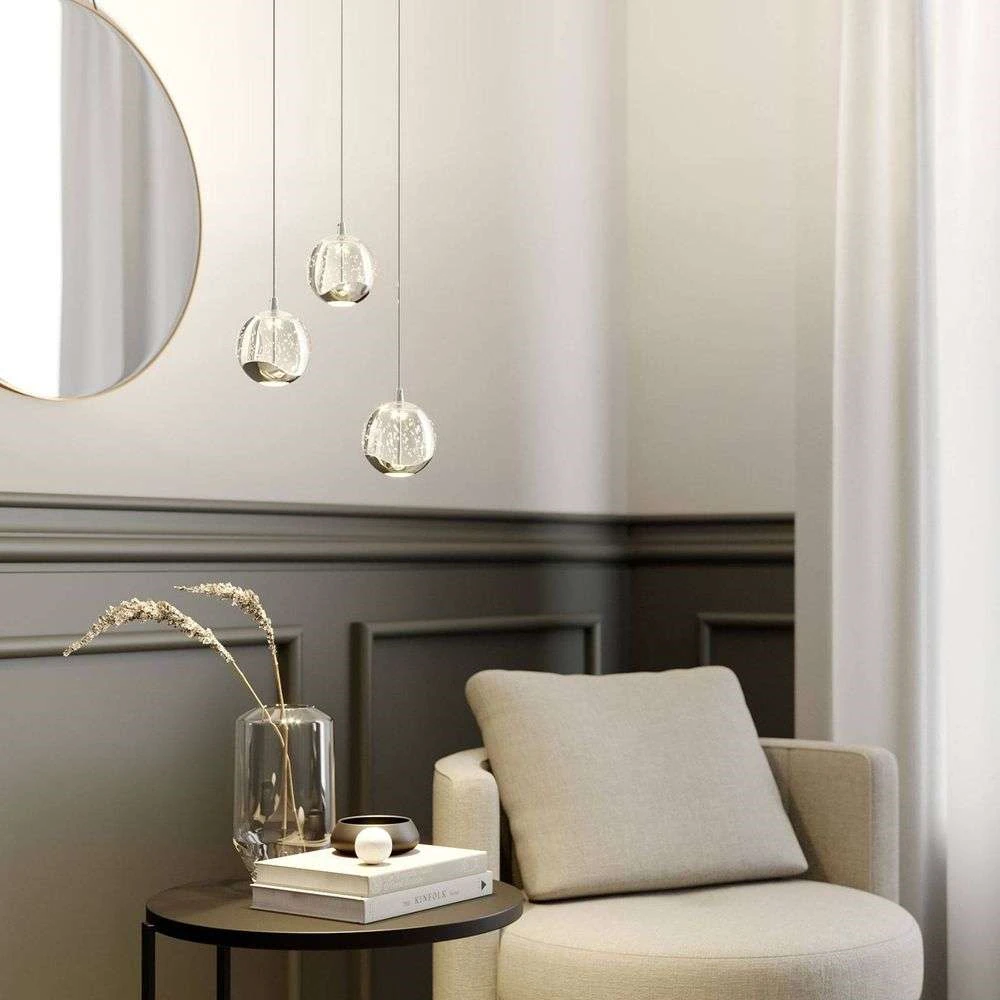 Lucande Lámparas Hayley 3 Lámpara Colgante Clear/Chrome - Lucande 5 Lucande Lámparas Hayley 3 Lámpara Colgante Clear/Chrome - Lucande - Imagen 5