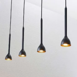 Lucande Lámparas Nordwin 4 Lámpara Colgante Black/Gold - Lucande -Lucande Tienda de ventas 42510965631536 1