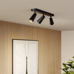 Lucande Lámparas Angelina 3 Lámpara De Techo Black/Gold - Lucande -Lucande Tienda de ventas 4251096569827lucande angelina deckenlampe schwarz gold3