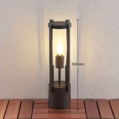 Lucande Lámparas Brienne Lámpara Exterior/Jardín IP54 Graphite - Lucande -Lucande Tienda de ventas 42510965735273 3