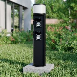 Lucande Lámparas Corban Lámpara Para Jardín W/2 Power Strip Graphite - Lucande -Lucande Tienda de ventas 42510965736403