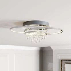 Lucande Lámparas Keely Lámpara De Techo L Chrome/Clear - Lucande -Lucande Tienda de ventas 42510965737636