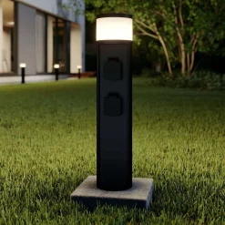 Lucande Lámparas Corban LED Lámpara Para Jardín W/2 Power Strip Graphite - Lucande -Lucande Tienda de ventas 42510965738555