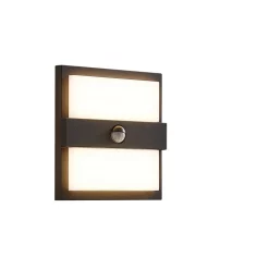 Lucande Lámparas Gylfi Aplique Exterior W/Sensor Graphite/White - Lucande