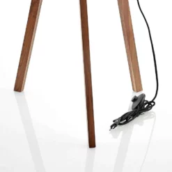 Lucande Lámparas Auriane Lámpara De Pie Black/Walnut - Lucande -Lucande Tienda de ventas 42510965778226