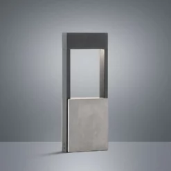 Lucande Lámparas Tekiro Lámpara Exterior/Jardín H45 Grey - Lucande -Lucande Tienda de ventas 4251096587883lucande tekiro led sockellampe beton 45 cm3