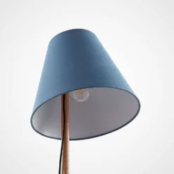 Lucande Lámparas Jinda Lámpara De Sobremesa Blue/Wood - Lucande -Lucande Tienda de ventas 4251096593396jinda bordlampe3