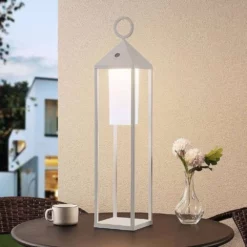Lucande Lámparas Miluma LED Portable Lámpara Exteriores H64 White - Lucande 6 Lucande Lámparas Miluma LED Portable Lámpara Exteriores H64 White - Lucande -Lucande Tienda de ventas 4251096599619lucande miluma led aussenlaterne 64 cm weiss3
