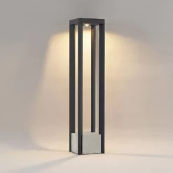 Lucande Lámparas Kalisa Square LED Lámpara Exterior/Jardín H70 Dark Grey - Lucande -Lucande Tienda de ventas 4251911703368lucande kalisa led wegeleuchte eckig2