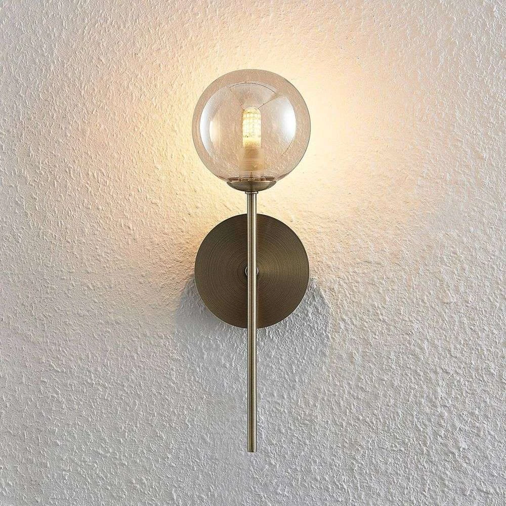 Lucande Lámparas Wynina 1 Aplique De Pared Brass/Amber - Lucande 6 Lucande Lámparas Wynina 1 Aplique De Pared Brass/Amber - Lucande - Imagen 6