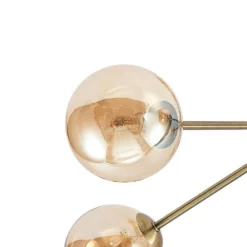 Lucande Lámparas Wynina 5 Lámpara De Techo Brass/Amber - Lucande -Lucande Tienda de ventas 42519117044886