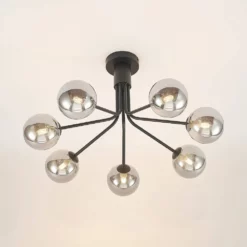 Lucande Lámparas Wynina 7 Lámpara De Techo Black/Smoke - Lucande -Lucande Tienda de ventas 42519117044954