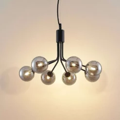 Lucande Lámparas Wynina Lámpara Colgante Black/Smoke - Lucande -Lucande Tienda de ventas 42519117045185