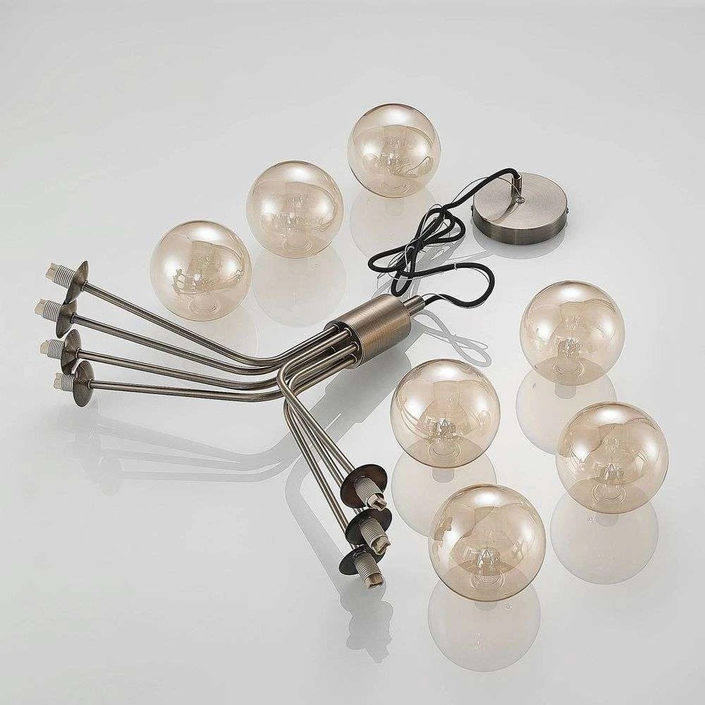 Lucande Lámparas Wynina Lámpara Colgante Brass/Amber - Lucande 5 Lucande Lámparas Wynina Lámpara Colgante Brass/Amber - Lucande - Imagen 5