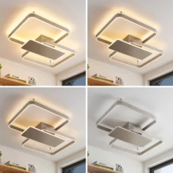 Lucande Lámparas Kadira 80 Lámpara De Techo Nickel - Lucande -Lucande Tienda de ventas 4251911710533 9922004 4