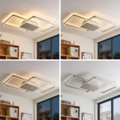 Lucande Lámparas Kadira 102 Lámpara De Techo Nickel - Lucande -Lucande Tienda de ventas 42519117105573