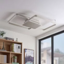 Lucande Lámparas Kadira 102 Lámpara De Techo Nickel - Lucande -Lucande Tienda de ventas 42519117105574