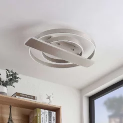 Lucande Lámparas Linetti Lámpara De Techo Nickel - Lucande -Lucande Tienda de ventas 42519117107934